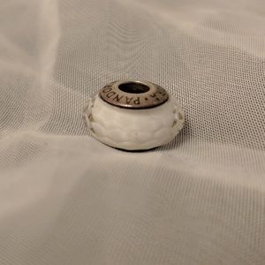 Murano glass White charm